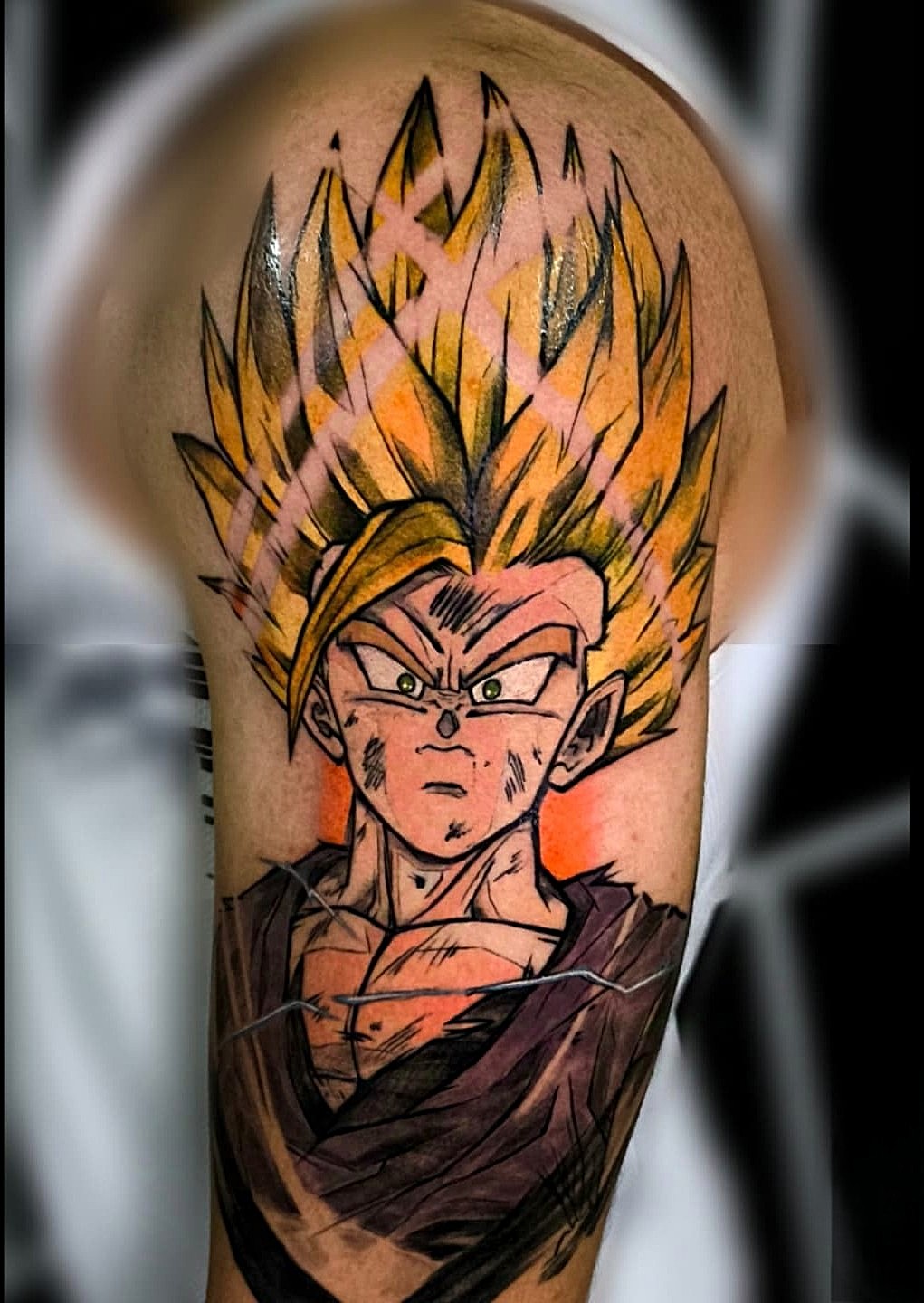 tattoagem do gohan de dragon ball z